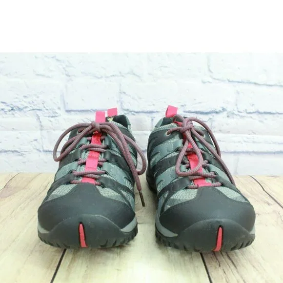 Merrell Turbulence Gray Leather Lace Up Goretex Waterproof Hiking Shoes Size 9 - Picture 4 of 10